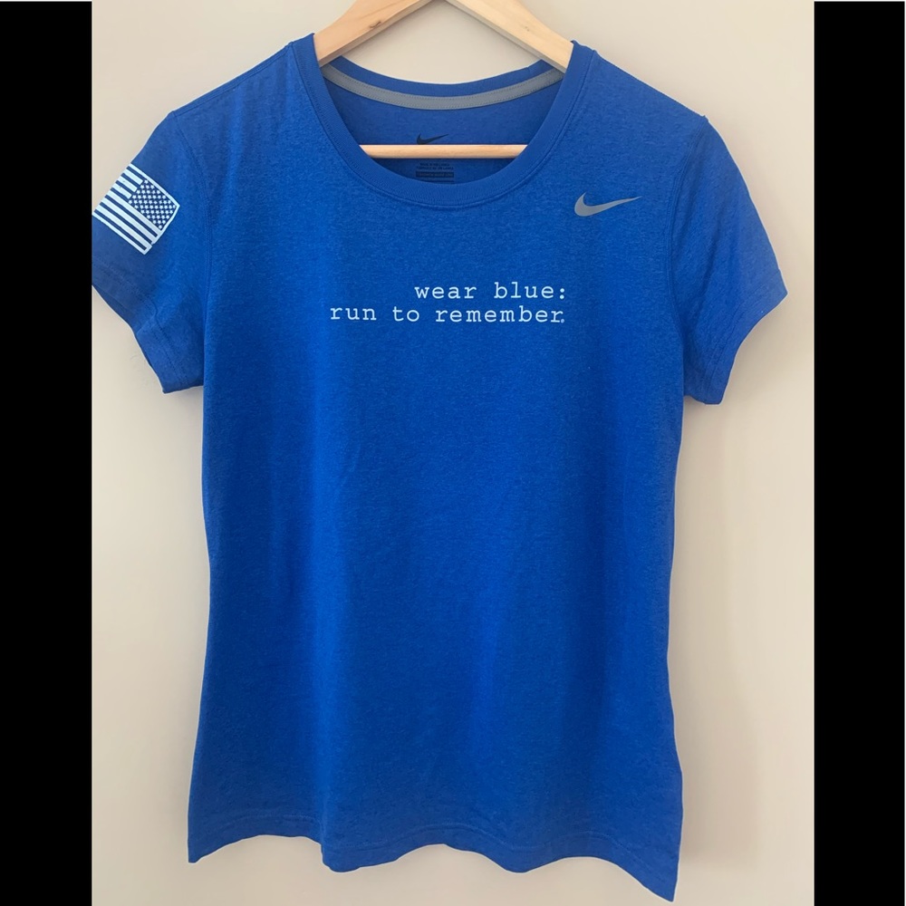 Nike Women’s Wear Blue Run to Remember T-Shirt M